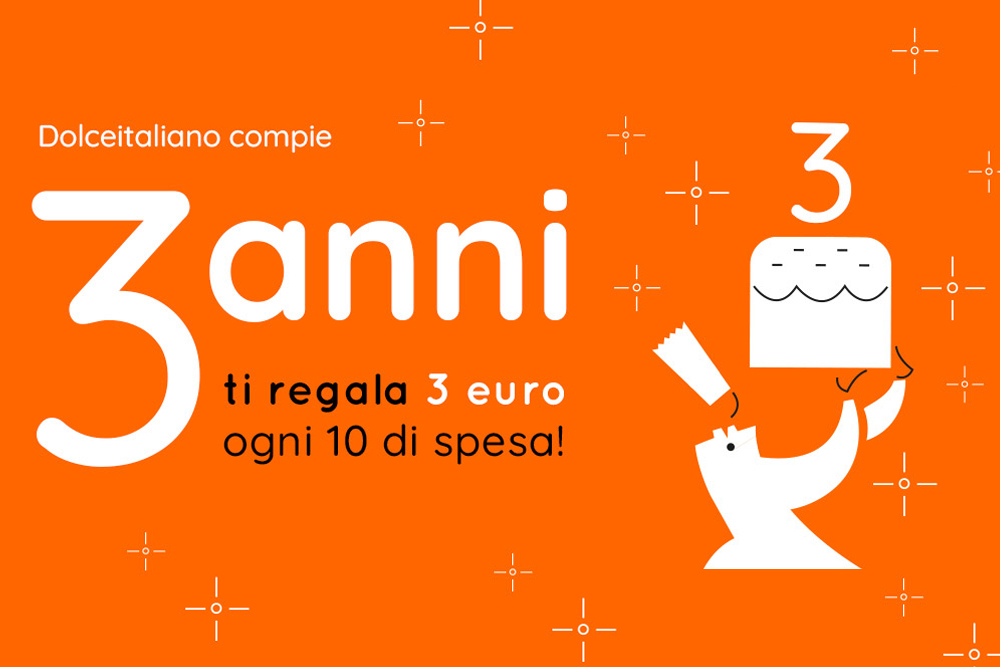 Buon compleanno Dolceitaliano.it! Festeggiamo insieme 3 anni di noi